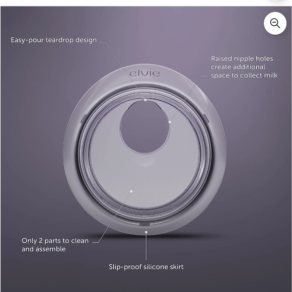 Catch Milk Collection Shells - Clear - Picture 3 of 7